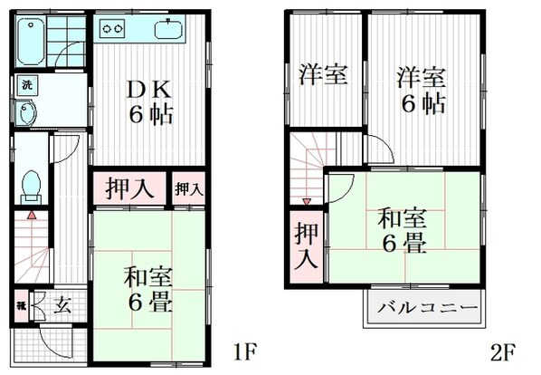 八千代台西5丁目貸家の物件間取画像